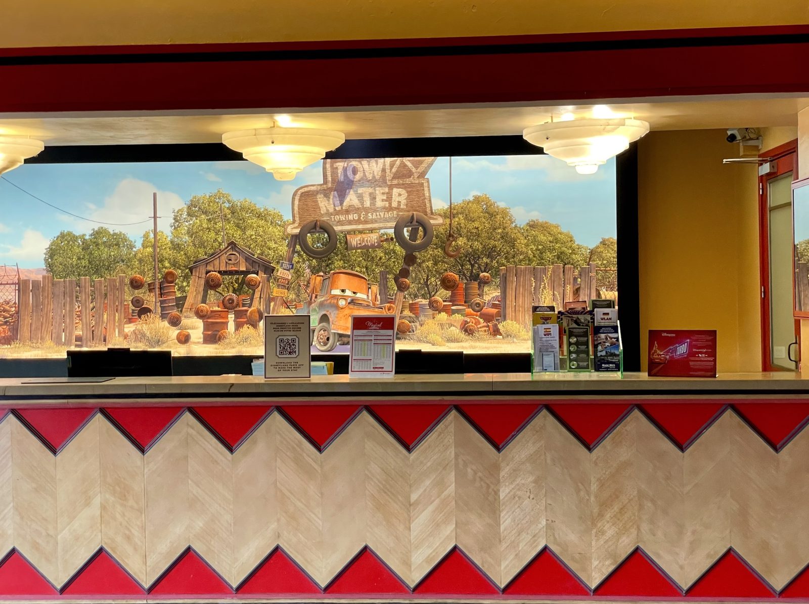 Accueil check in hotel santa fe disneyland paris
