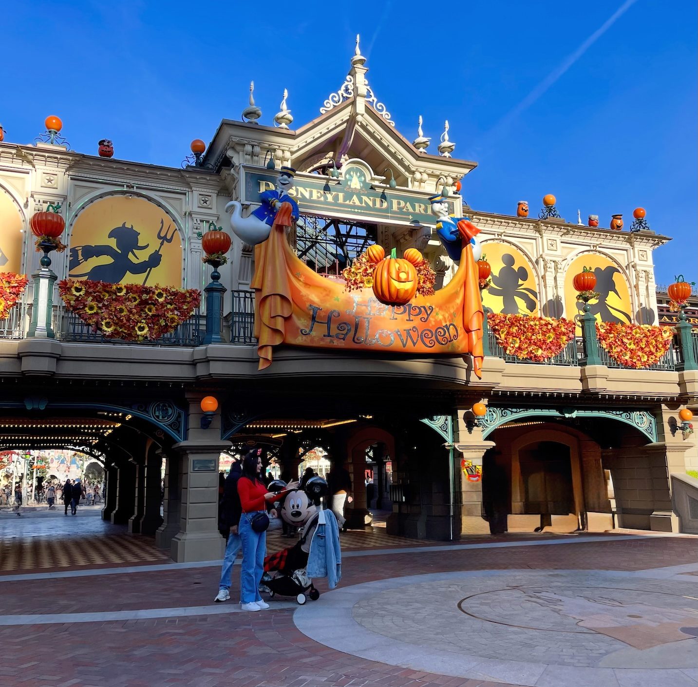 Gare railroad train disneyland